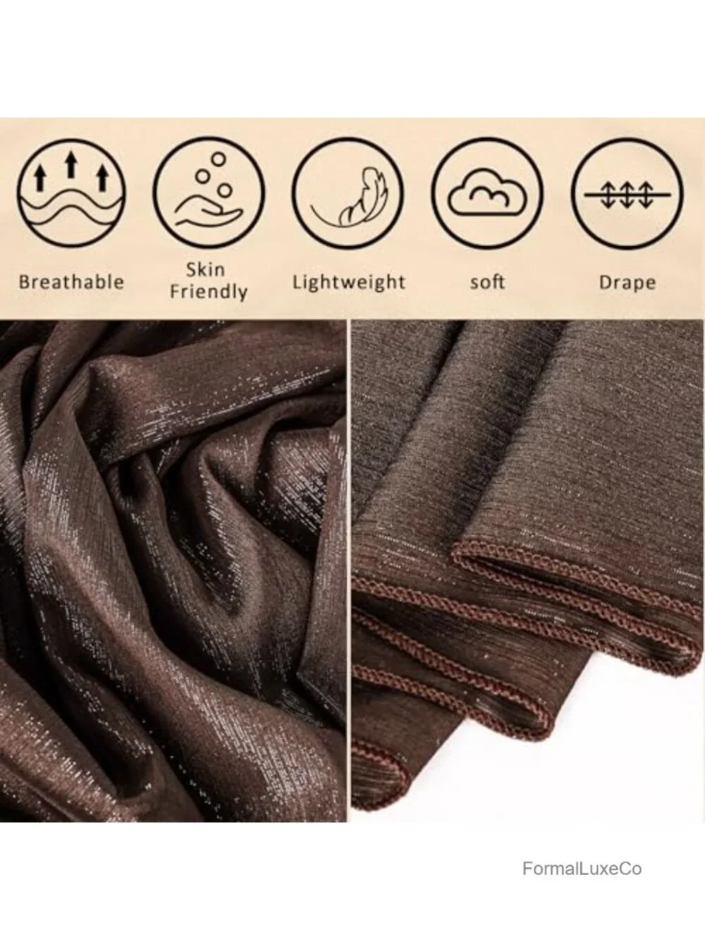 Sheer Chiffon Shawl Wrap for Evening Dress Wedding Accessory Lightweight Drape